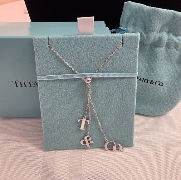 Tiffany & Co. Sterling Silver Vintage Lariat Necklace. 16" EUC. Full Inclusion - Picture 5 of 12